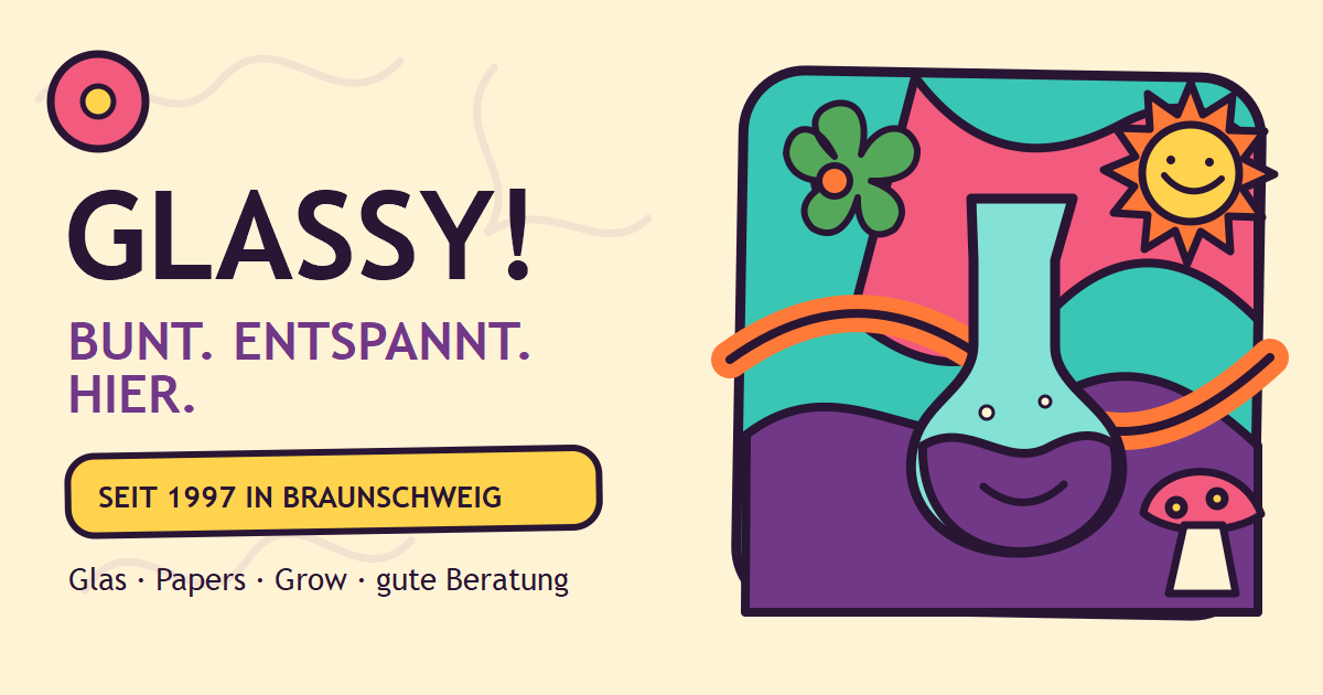 Projektvorschau der Glassy Headshop Website
